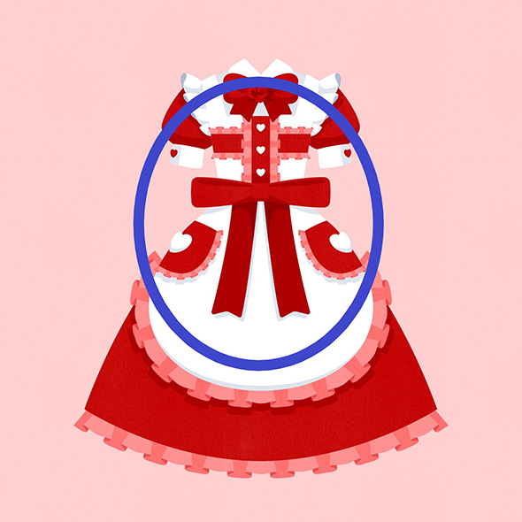 赤のドレスの答え