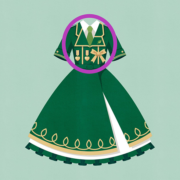 緑のドレスの答え