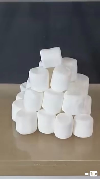 マシュマロを真空にする