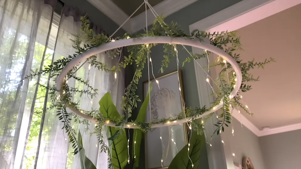 フラフープシャンデリア