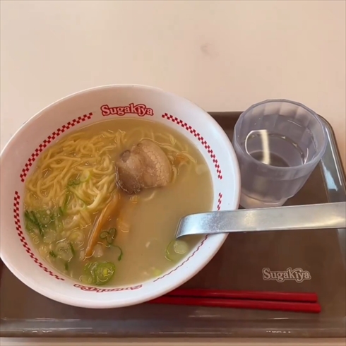 スガキヤのラーメンフォーク