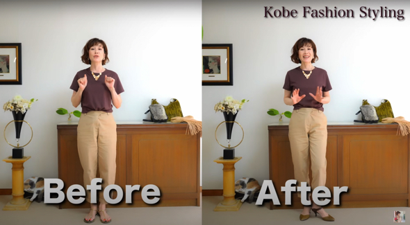 サンダルをつま先のある靴に変えます