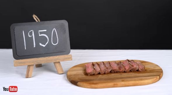 乾燥熟成肉のステーキ