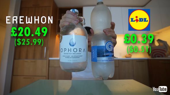 ボトルウォーター飲み比べ