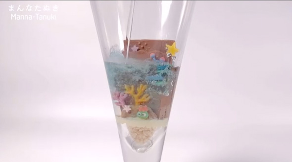 夏のカービィのパフェグラス