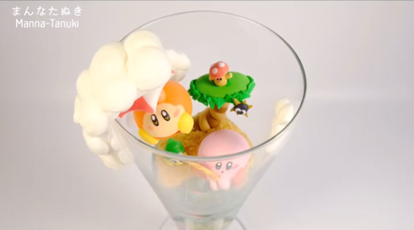 夏のカービィのパフェグラス