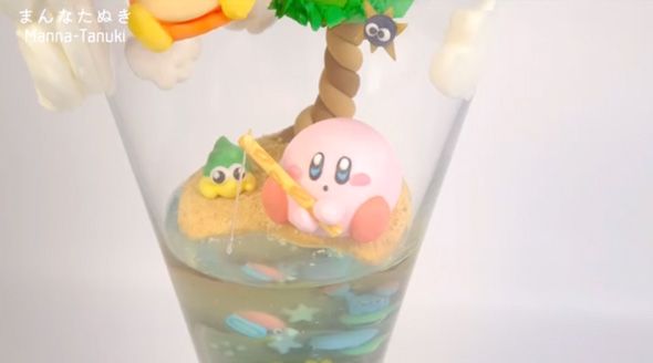 夏のカービィのパフェグラス