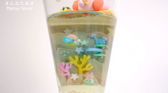 夏のカービィのパフェグラス