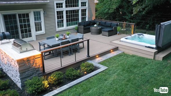 裏庭のデッキの大改造