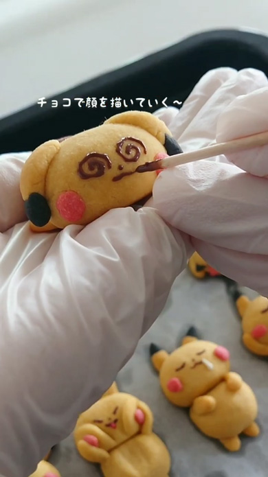 ポケモン ピカチュウ 玉子 すし お菓子 マシュマロ シャリ 手作り