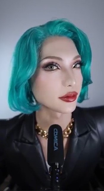 緑髪のゴージャスメイク