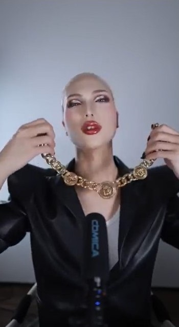 緑髪のゴージャスメイク