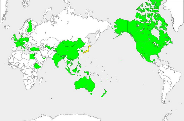 直行便のある国