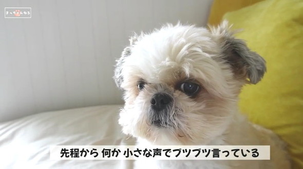 ブツブツ言ってる