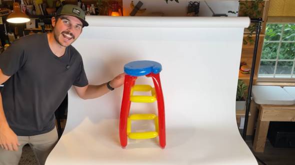 割れない風船スツールを作る