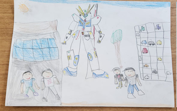 νガンダム立像