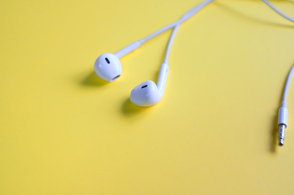 イヤフォンの塊