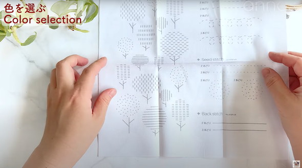 100均の刺繍キットをプロがアレンジ