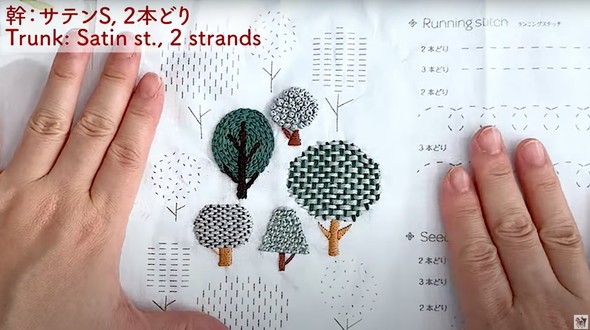 100均の刺繍キットをプロがアレンジ