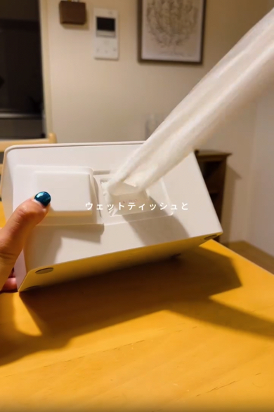 ウェットティッシュの面
