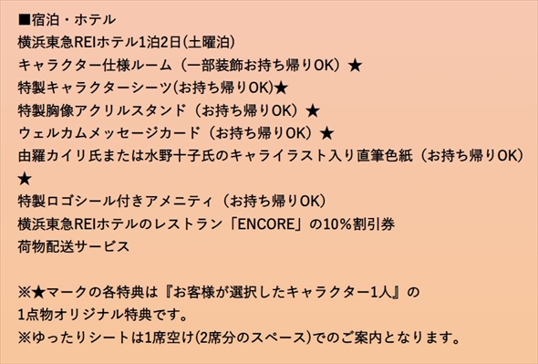 ネオロマ30周年記念宿泊プラン、30万円の内容が全然高くない