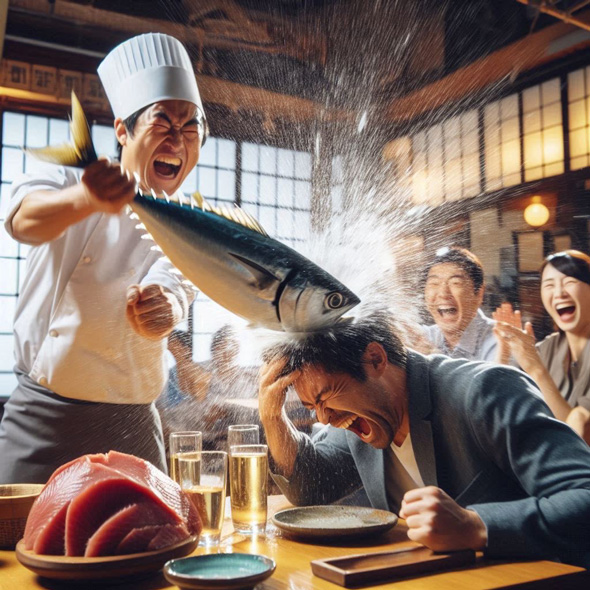 画像 生成 AI 考える 鰹のたたき 叩く ネタ