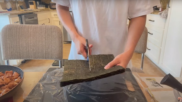 米人夫におにぎらずを作ったら絶賛