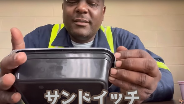 米人夫におにぎらずを作ったら絶賛