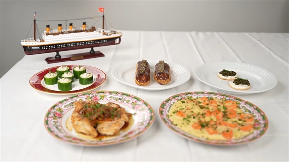 タイタニック号の料理を再現