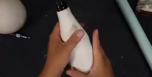 粘土で作った日本人形風ポケモン