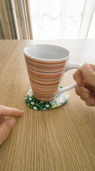 布コースター作り