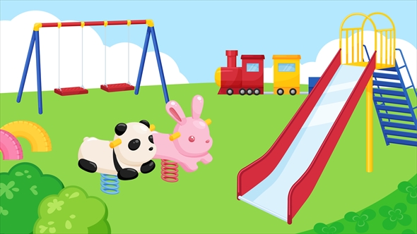 公園にあるまたがって揺らす遊具