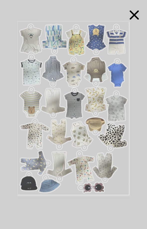 新生児服のアクキー