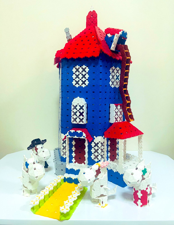 ブロック LaQ ムーミン ガチャガチャ ムーミンハウス 手作り