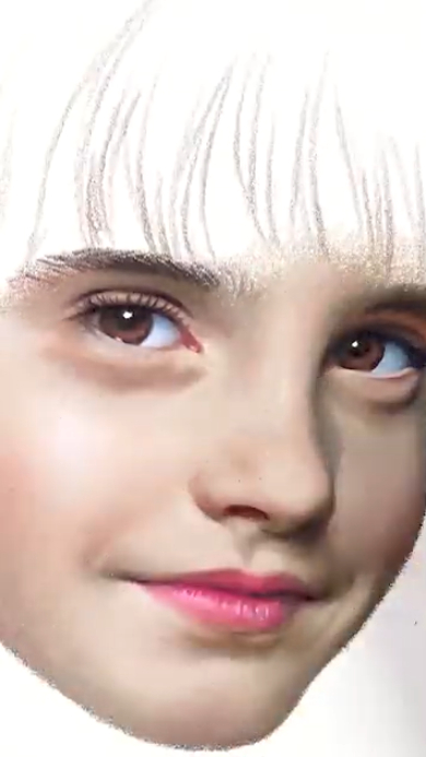 drawholicが色鉛筆で描くエマ・ワトソン