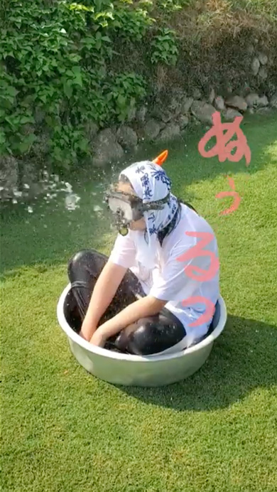 井戸水と水道水の温度の比較