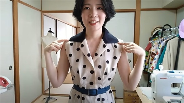 昭和のイラストを手作り服で再現してみた