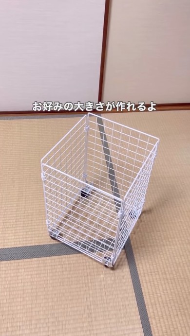 ダイソーDIY折りたたみカゴ003
