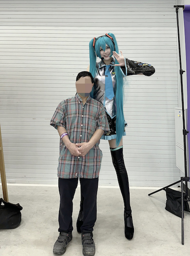 ミシャさんの初音ミクコスプレ