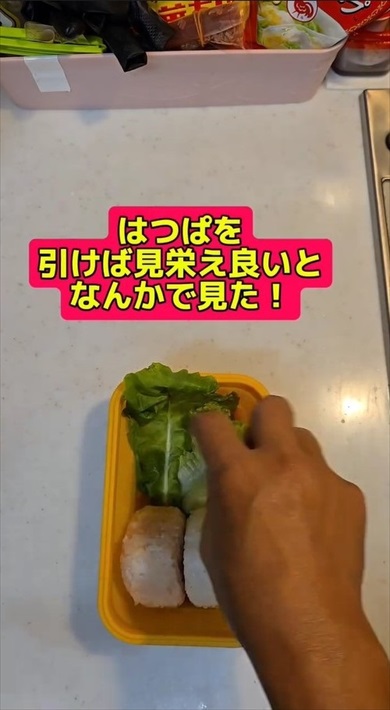 父が作る娘の弁当