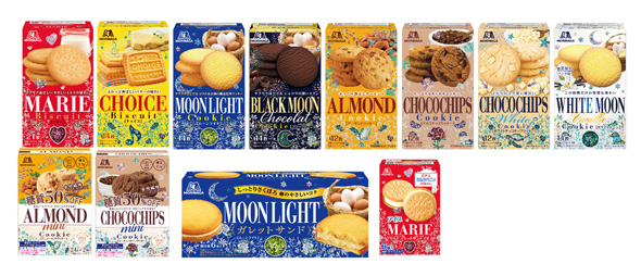 森永製菓 ムーンライト ビスケット 螺鈿 デザイン パッケージ コラボ