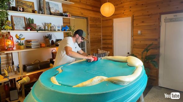 浮力フォーム充填