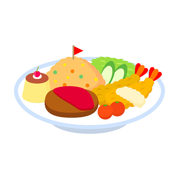 お子様ランチのイメージ