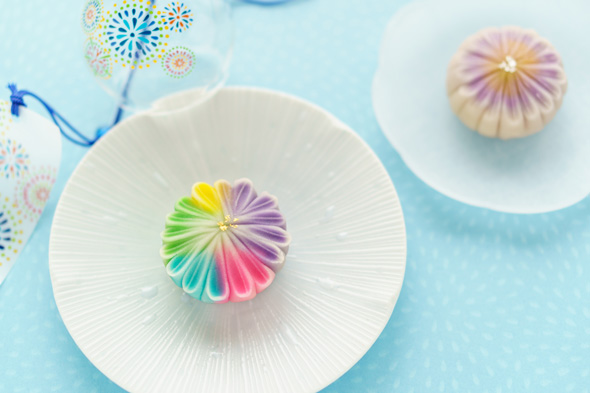 和菓子みたい ダリア グラデーション きれい 色 花