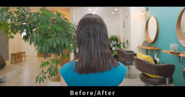 くせ毛カットで大変身