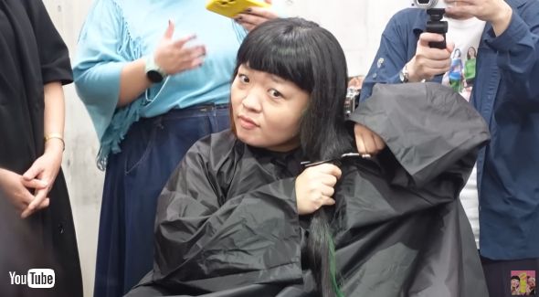 3年伸ばした髪をヘアドネーションする「おかずクラブ」のオカリナ