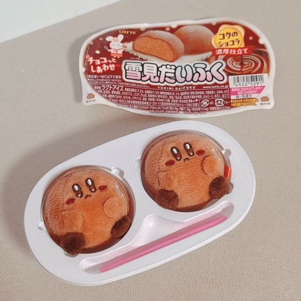 雪見だいふくコクのショコラに入った星のカービィ