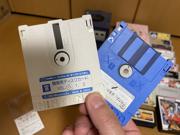 未発表ゲームとバグ調整用ディスクを入手
