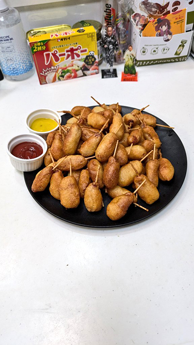 米油で揚げて完成