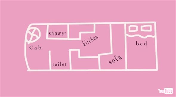 ゆめかわに改造したシャトルバスのルームツアー